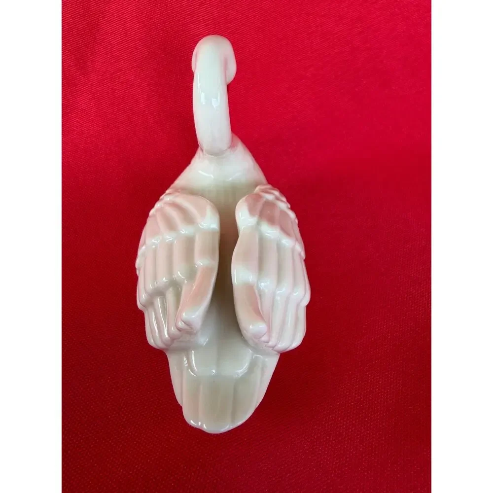 Vintage Lenox Porcelain Swan Place Card Holder Coquette Aesthetic 24K Gold Trim
